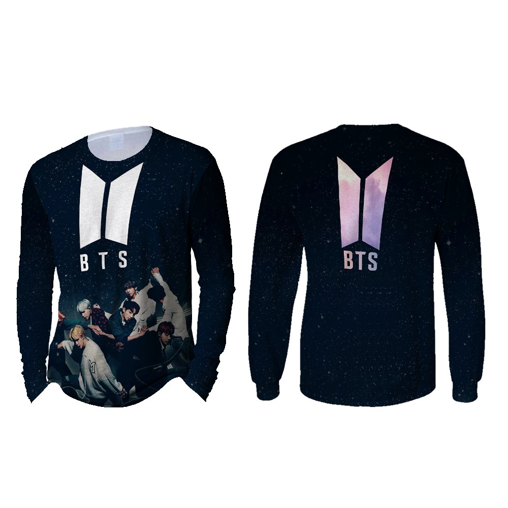 [Riashop] Kaos Bts Pria | Kaos Bts Lengan Panjang | Kaos Bts Army - FS