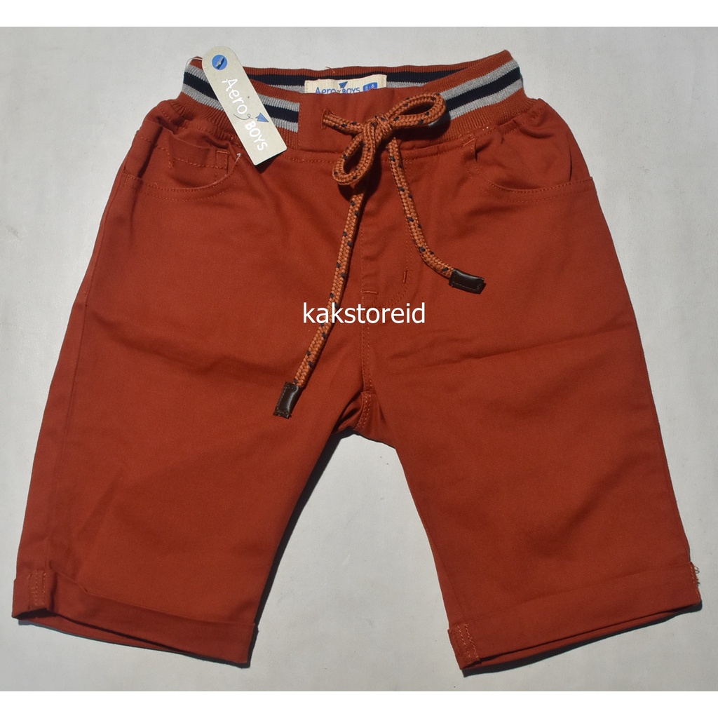 Celana Pendek Anak AERO BOYS Oranye DBC 22 ORIGINAL & REAL PICTURE