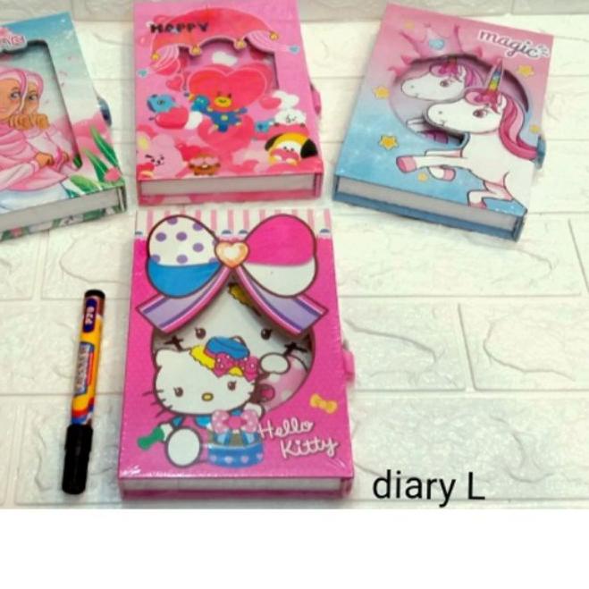 

QP5,5C Top .Buku diary gembok Album Cover ukuran besar Frozen / LOL / Unicorn / Pony / Doraemon..!!