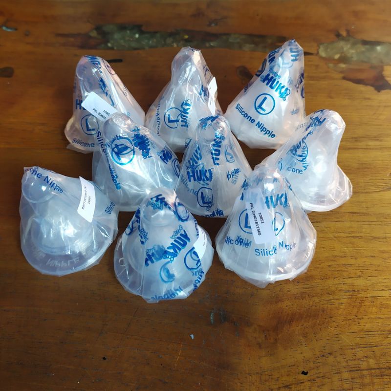 DOT HUKI SILICONE NIPPLE REGULER BULAT S,M,L 1 PCS BOTOL SUSU PERLENGKAPAN BAYI DOT PENTIL DOT HUKI PERALATAN MAKAN BAYI-4