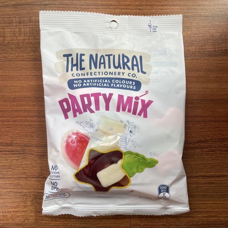 

The natural confectionery co. party mix 240 gram