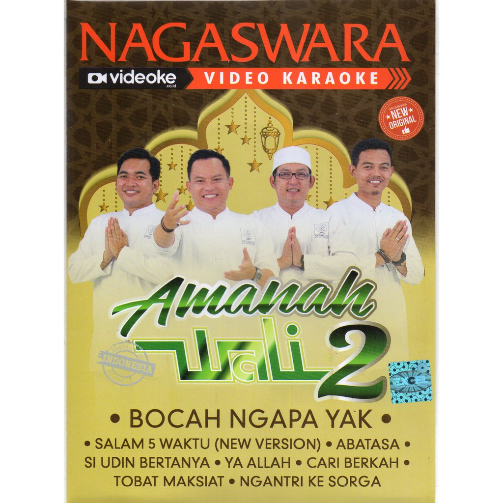 Album Wali Band 2 - Amanah - Bocah Ngapa Yak - VCD Original With Box