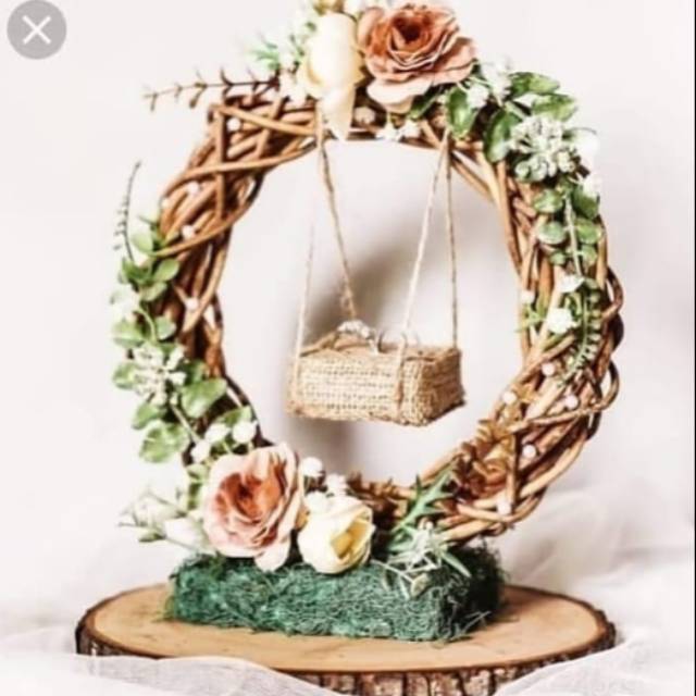 Box Cincin / Kotak Cincin / Tempat Cincin Rustic / Box Mahar / Kotakk Mahar / Rustic Ring Box Swing