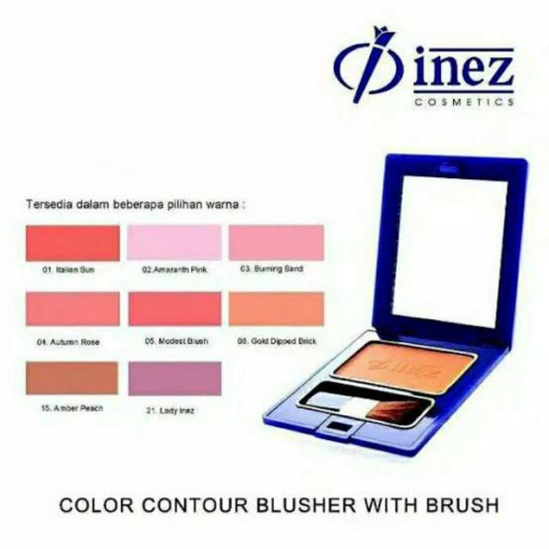 INEZ Color Contour Plus Blusher With Brush