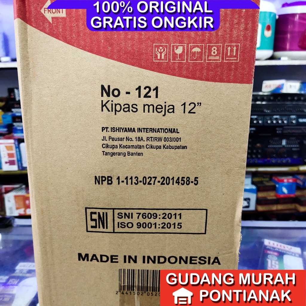 Kipas Angin Meja 12inch Trisonic 12&quot; Dengan Timer dan Lampu