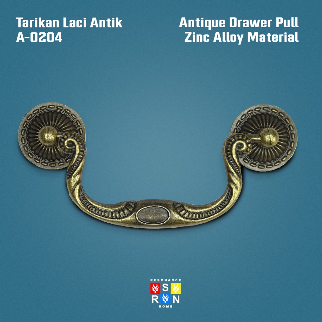 Tarikan Laci Antik Vintage A-0204 / Antique Drawer Handle Resonance Home