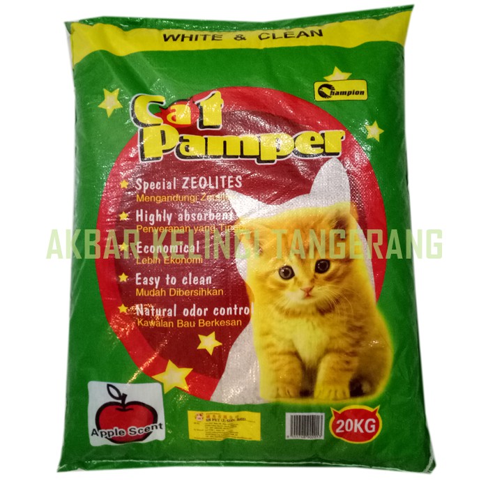 Pasir Kucing Gumpal Wangi Champion 20kg - Champion Cat