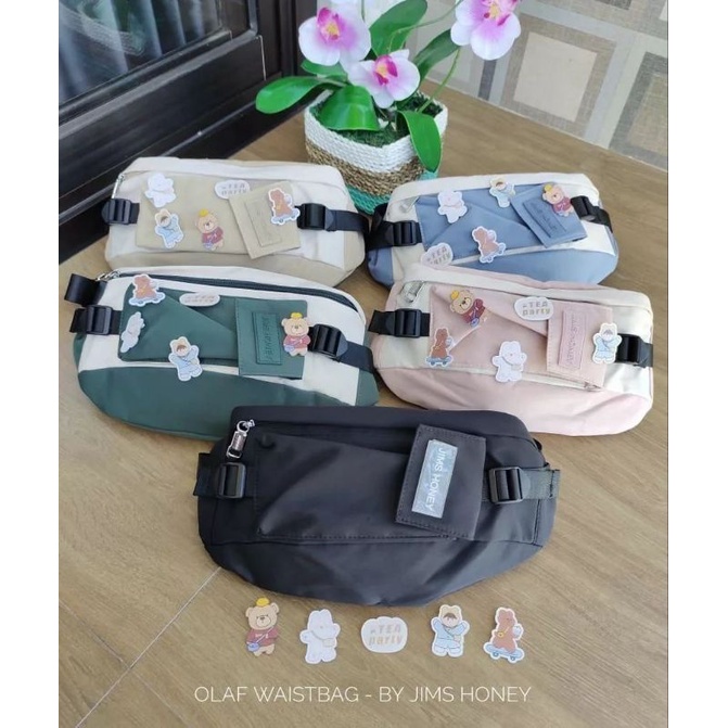 JIMS HONEY JH OLAF OLAV WAIST BAG WAISTBAG CEWEK COWOK ANAK LAKI PEREMPUAN PRIA WANITA KADO ULTAH ANNIVERSARY PACAR ISTRI CEWEK PEREMPUAN UNIK ELEGANT CANTIK MURAH FEMINIM