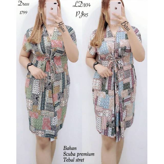 Dres 1799 bahan scuba premium