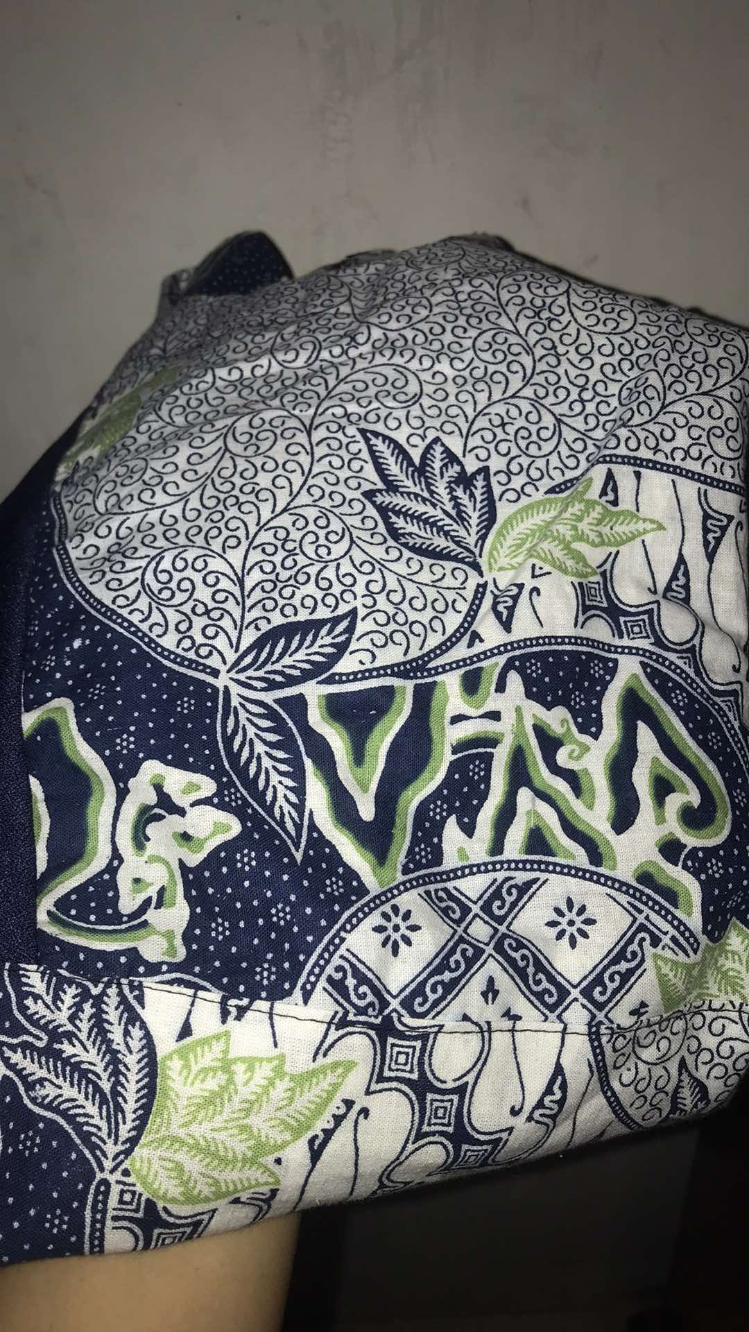 Tey-17 Batik Wanita Asj Sa Hrb026 Kenongo Kemeja Tosca Pendek