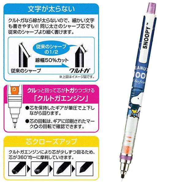 

Buruan Uni Kuru Toga Peanuts Snoopy Midnight Pencil 0.5Mm Limited Edition Trendi