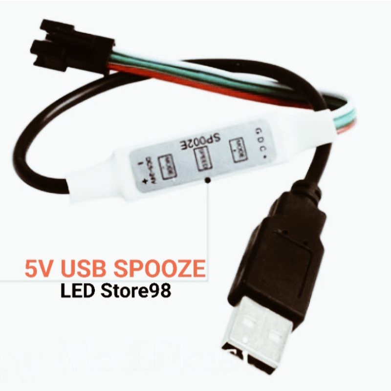 CONTROLLER LED RGB 3 PIN 5V USB SPOOZE MINI DIMMER