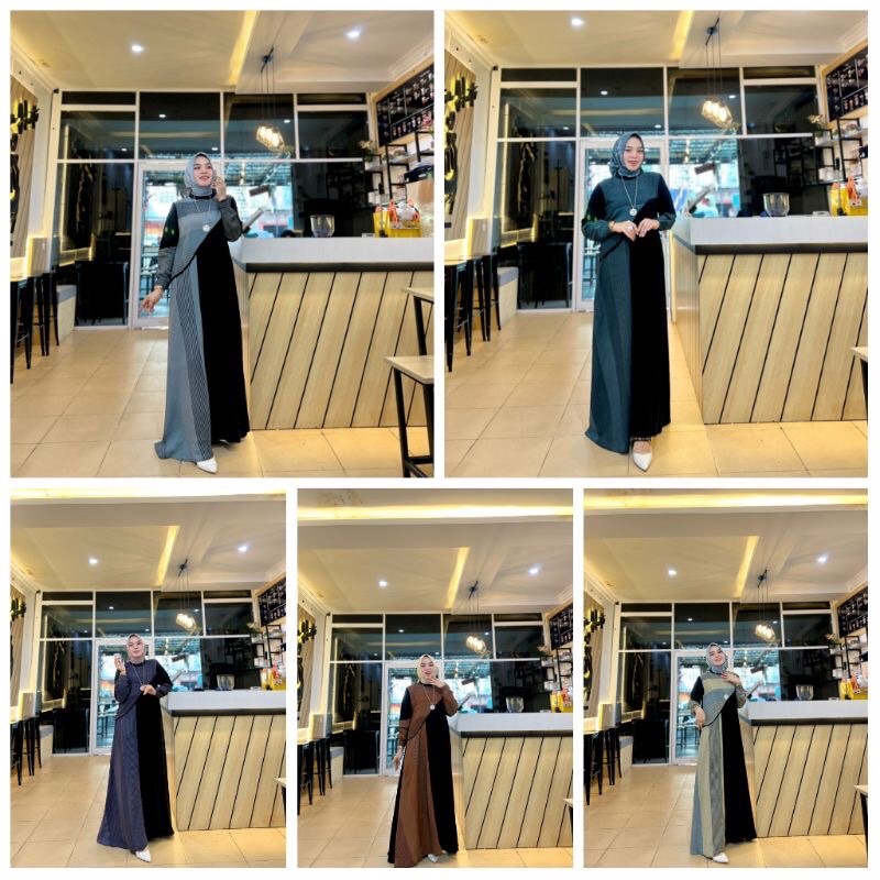 Gamis HMF Ori Model Lidya Dress