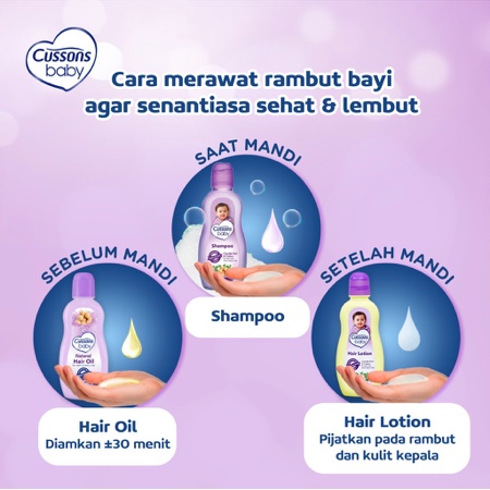 Cussons Baby Natural Hair Oil 100ml / Minyak Rambut Bayi