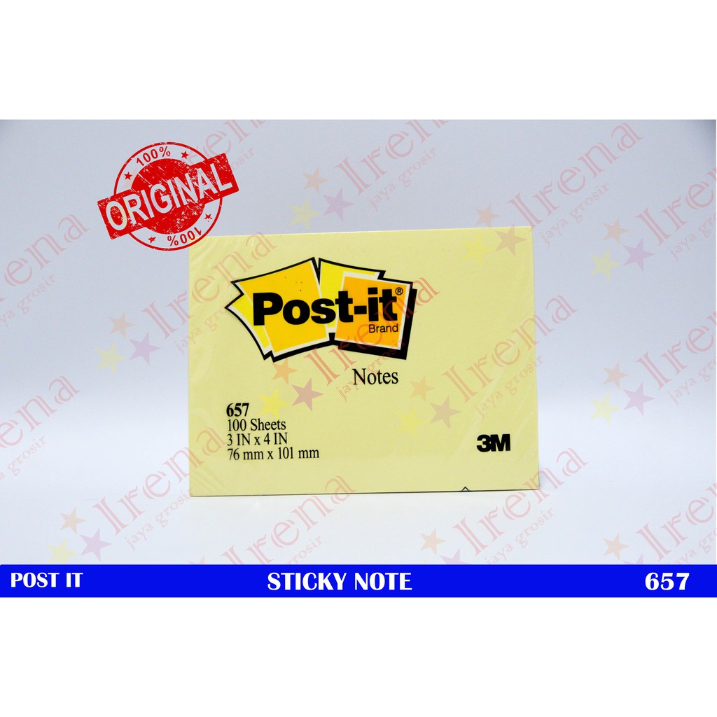 

3M POST-IT 657 NOTES STICKY NOTE KERTAS MEMO