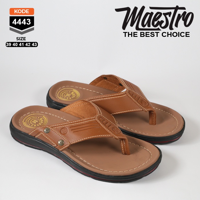 Sandal pria terbaru kekinian japit sendal slide kasual cowok slop jepit laki laki casual karet kulit dewasa selop simpel murah hitam coklat tan.