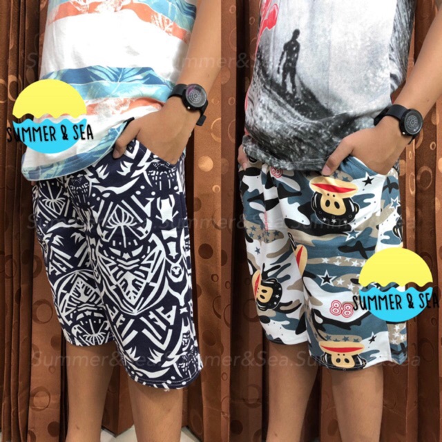  CELANA  PENDEK  SANTAI IMPORT Motif Distro Surfing Hawai  