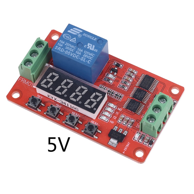 Btsg FRM01 Untuk Dc5 /12/24V 1channel Modul Relay Multifungsi Loop Delay Timer Swit