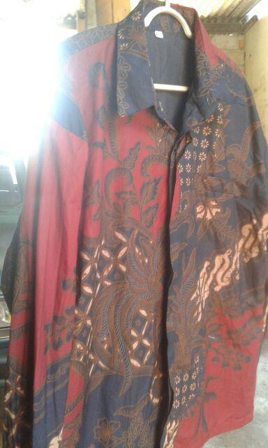Setya Luhur Batik Pria Lengan Panjang Full Furing Katun Halus Sragenan Batik Solo Rahayu