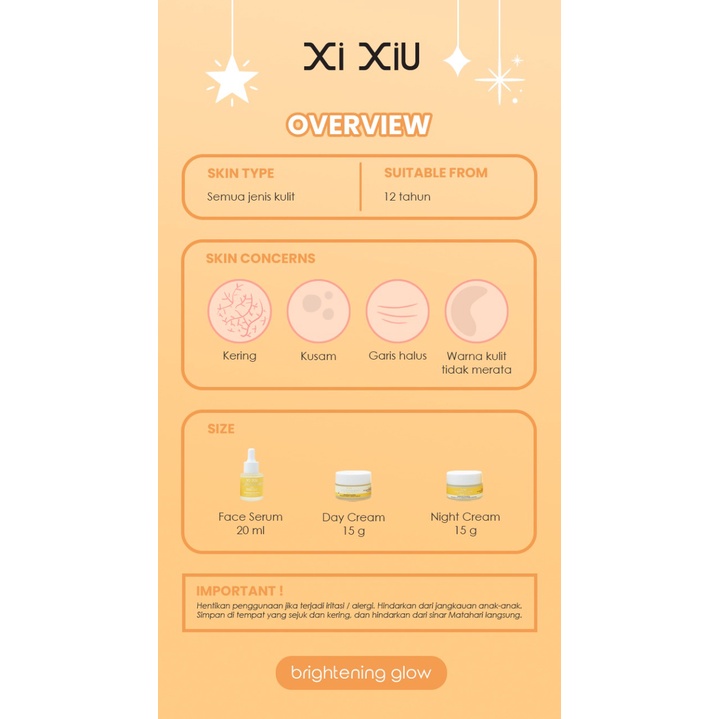 XI XIU Brightening Glow | Serum Day Night