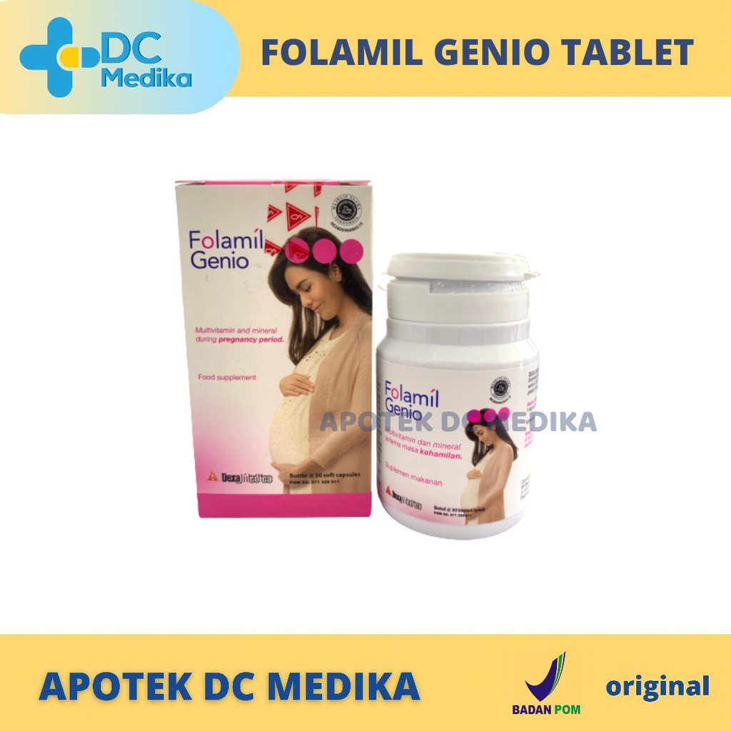 FOLAMIL GENIO / VITAMIN IBU HAMIL per TABLET