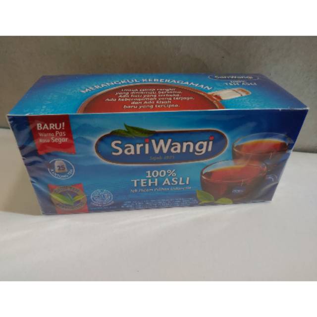 

TEH CELUP SARIWANGI (1 KOTAK = 25 BAGS)