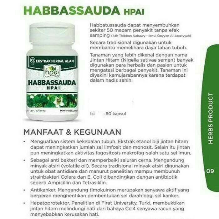 Hpai Hni Habbasauda Habatussauda Kapsul Habbatussauda Jintan Hitam Obat Herbal Habbasyi Habatus Shopee Indonesia