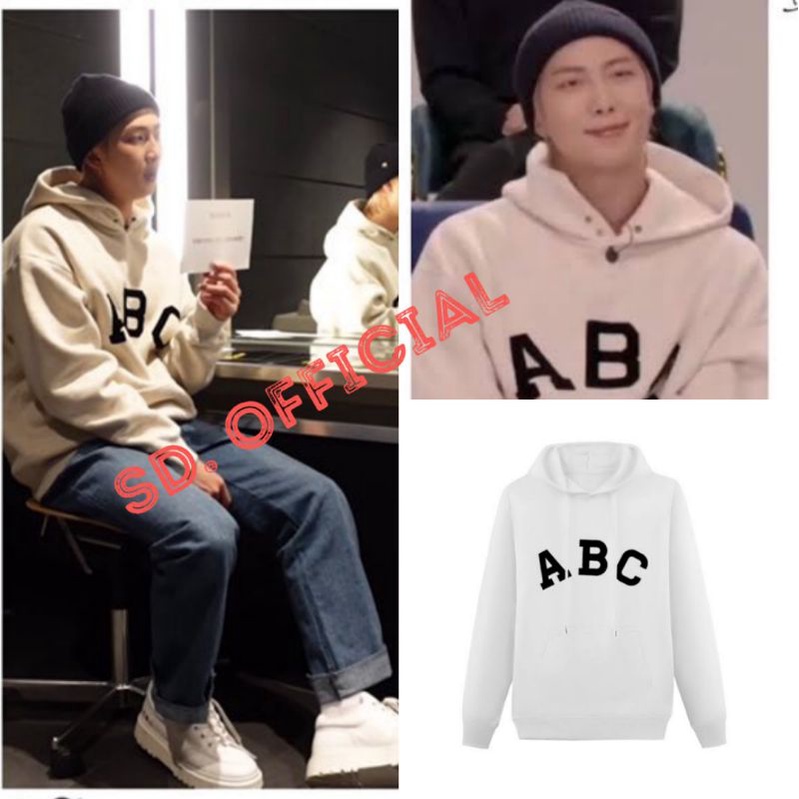 Jaket Hoodie Jumper BTS RM ABC Free Foto BTS