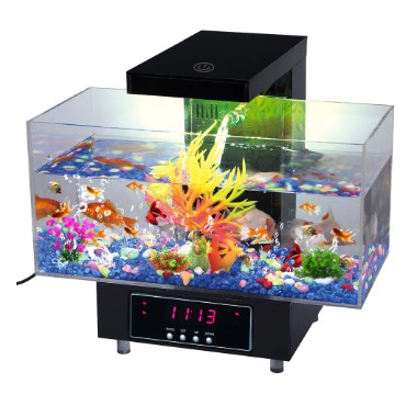 Akuarium Ikan USB Fish Mini Aquarium Terbaru dengan Lampu LED Murah