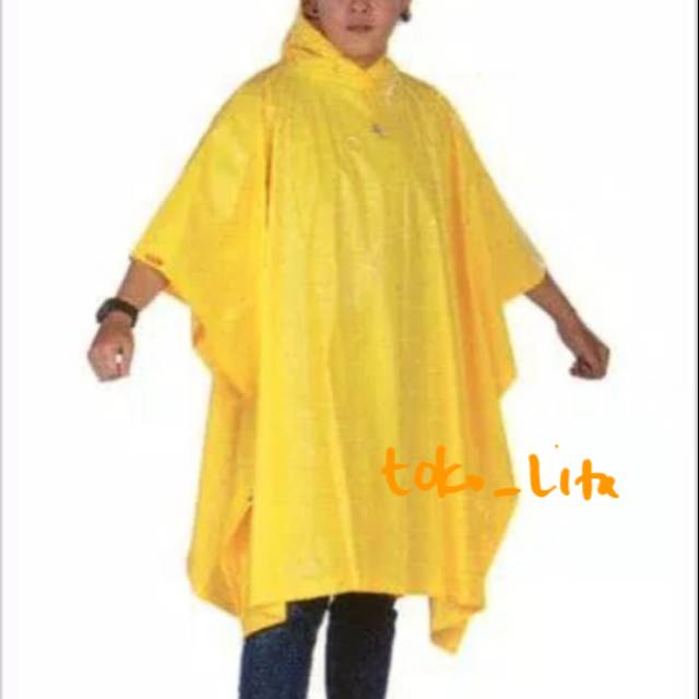 JAS HUJAN PONCHO Big Top KUNING TIGER HEAD kode 68205 KUNING