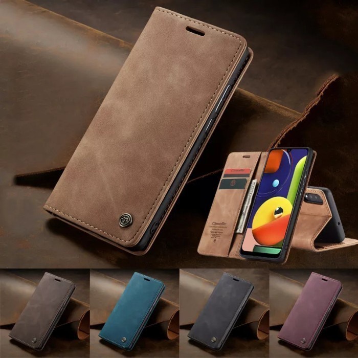 OPPO A3 | A3X | A74 4G 5G | A76 | A95 FLIP COVER MAGNETIC CASEME LEATHER CASE MAGNET WALLET SARUNG C