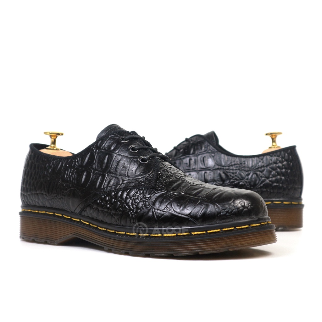 Aloof CROCO - Sepatu Derby Kasual Pria Docmart Kulit Original Indonesia