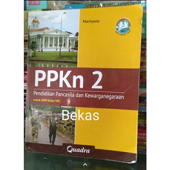 PPKn 2 SMP Kelas 8 VIII Penerbit Quadra