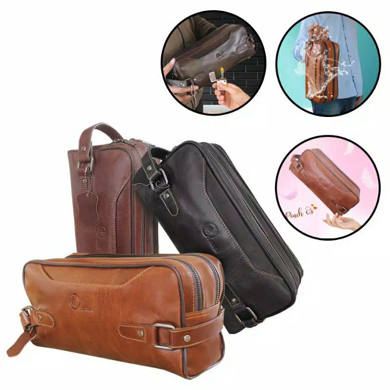 Tas Selempang Handbag Kulit Sapi Asli - Kickers Hush Puppies BGE602