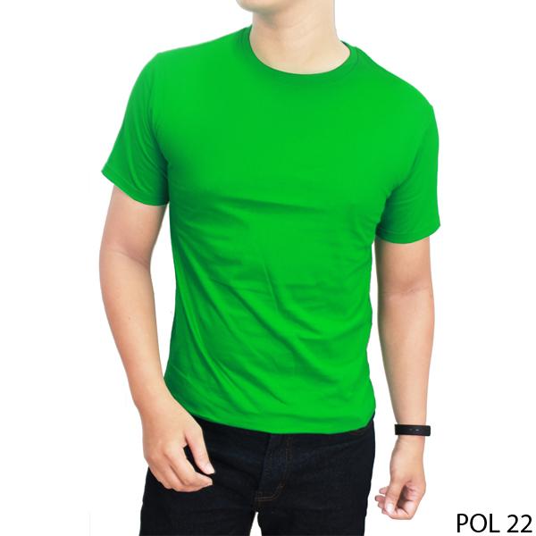 Kaos Polos Hijau Katun Combed - POL 22