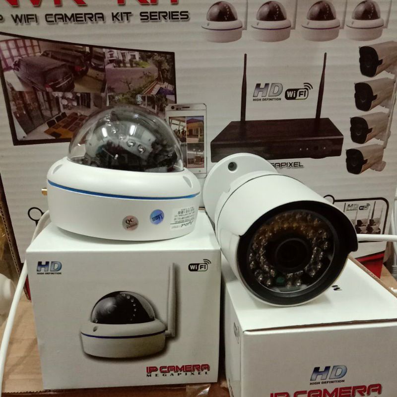 Ip camera wifi indoor / outdoor untuk nvr kit