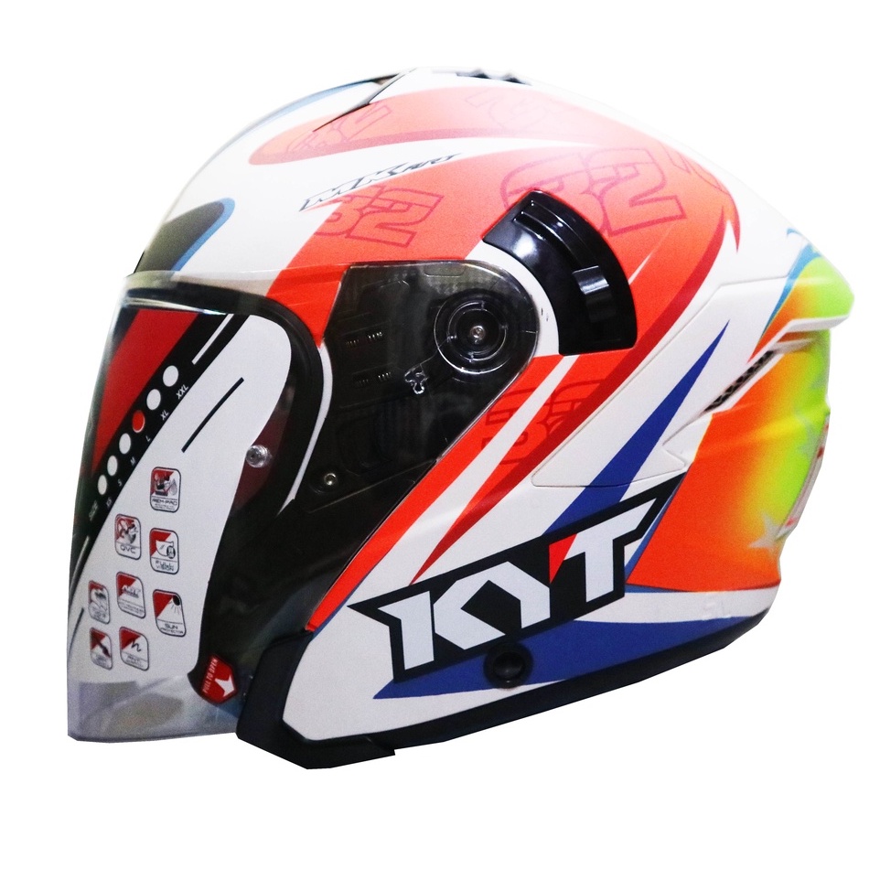 HELM KYT NFJ ISAAC VINALES LIMITED EDTION DOUBLE VISOR ORIGINAL KYT