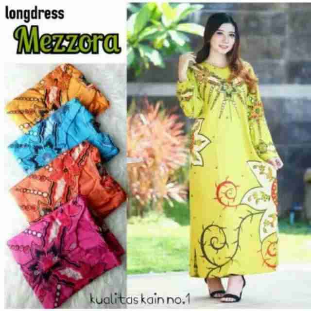 LONGDRESS MEZZORA daster cantik baju wanita masa kini grosir murah