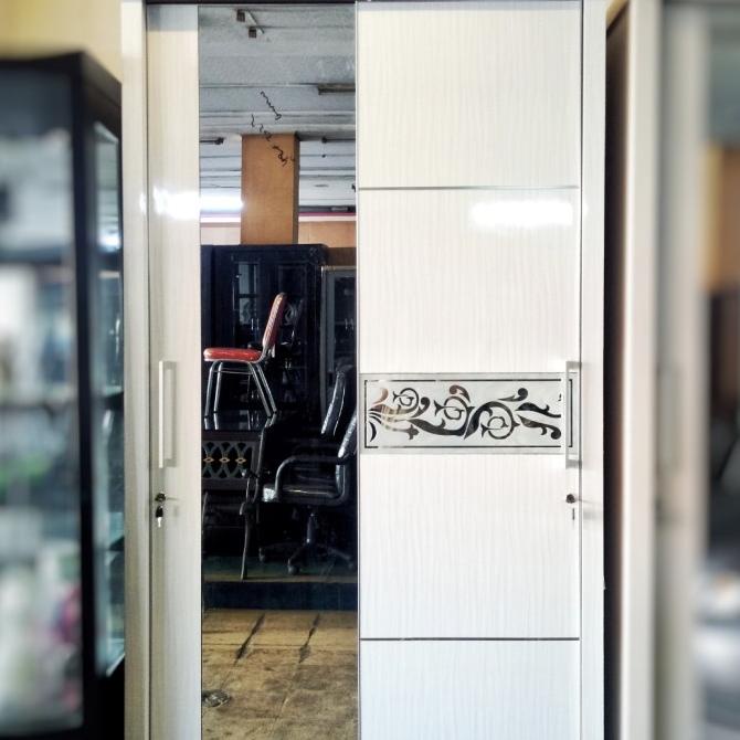 Lemari Pakaian 2 Pintu - Rak Baju - Sliding - Slide - Geser - Hpl Cherryolo