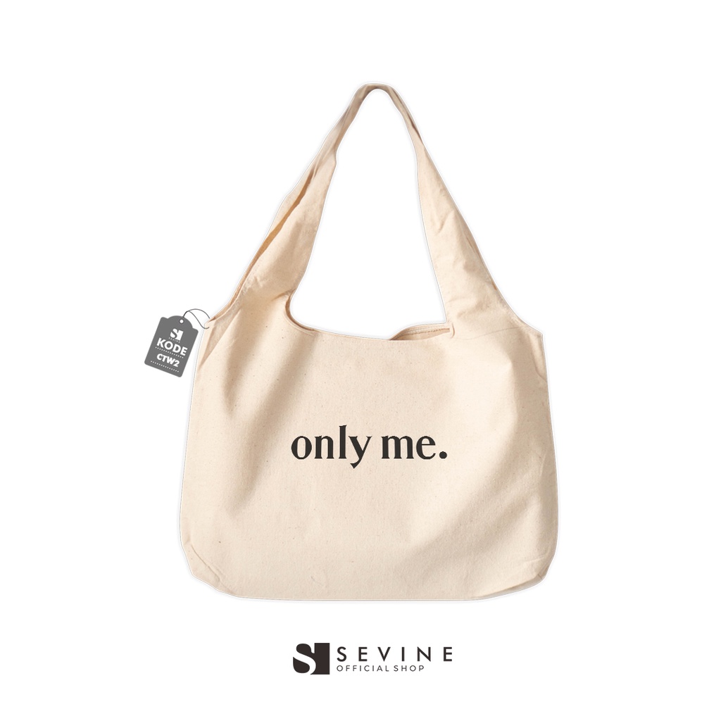 Sevine Tote Bag Kanvas Bonnie Tas Wanita Kuliah Fashion Laptop Totebag Quotes Motivation Aesthetic Vintage Series - CTW