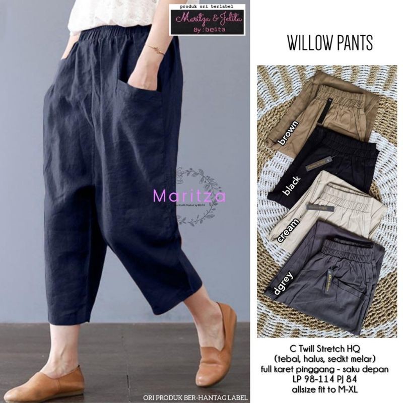 WILLOW PANT BY MARITZA / CELANA BAGGY ORIGINAL SOLO