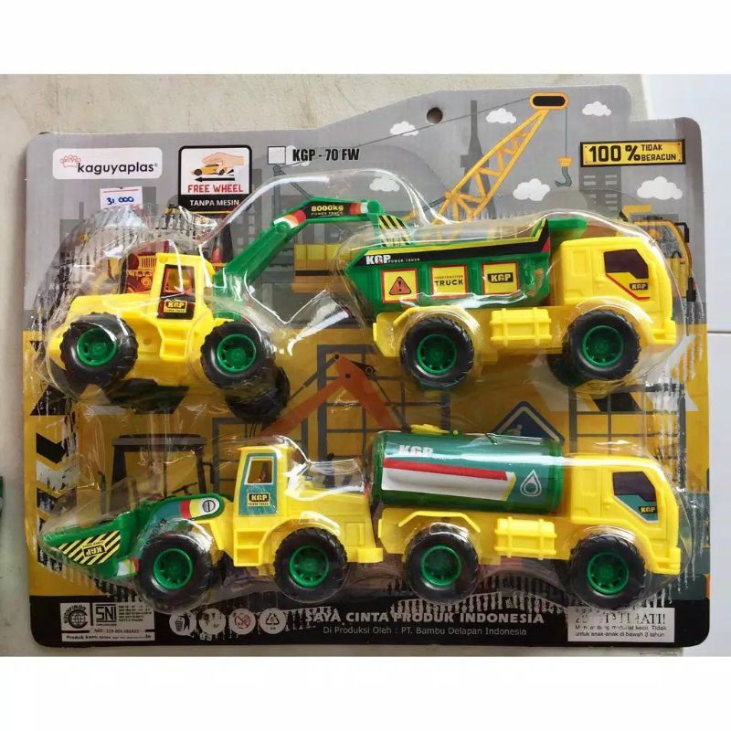 Mainan Mobil Dozer 4 pcs