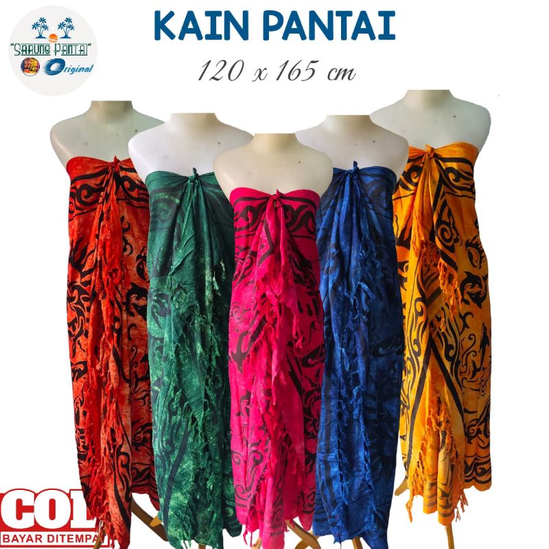 Kain Bali - Kain Pantai - Sarung Bali - Sarung Pantai - Kain Bali Ukuran Standar - Kain Pantai Lembu