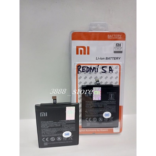 Baterai Xiaomi Redmi 5A Battery BN34 Batterai Original Batrai Batre Original Xiaomi Xiomi siomi