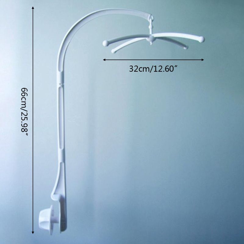 Mary☆ Baby Crib Mobile Hanging Bed Bell Holder Arm Bracket Baby Bed Durable Stent Nut Screw