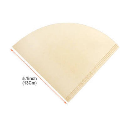 

vf2011vf Cafec Abaca Ac4-100B V60-02 Coffee Filter Saringan Kopi 100P Brown Ds20X11