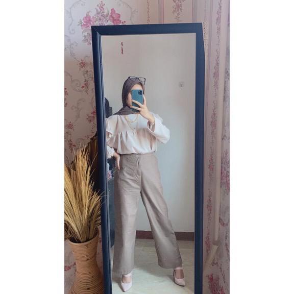 DAISY BLOUSE CREAM | BLOUSE KOREAN STYLE | BLOUSE WANITA | BLOUSE | ATASAN WANITA | ATASAN WANITA TERBARU | ATASAN WANITA