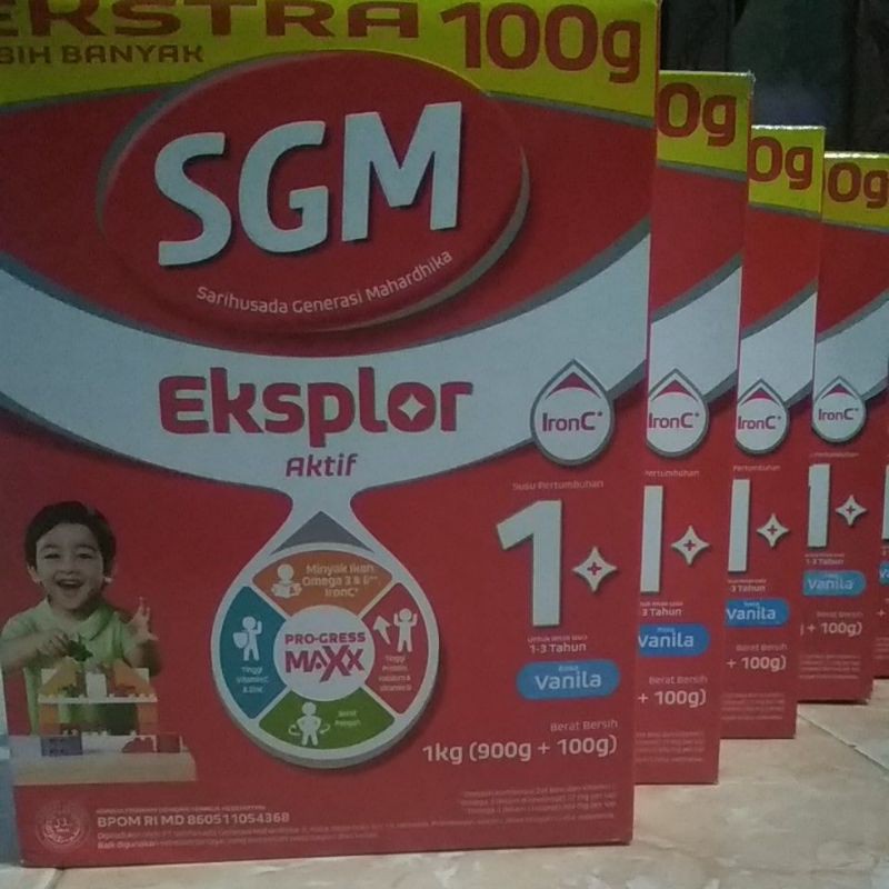SGM 1 plus vanila 900gr+100gr kemasan baru