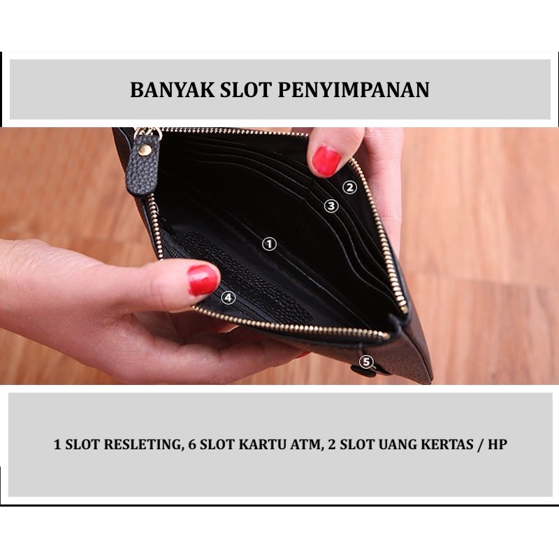 DOMPET PANJANG KULIT ASLI KUALITAS PREMIUM HANDBAG KULIT