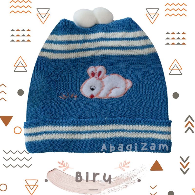 Topi Rajut Kupluk Bayi Usia 0-12 Bulan